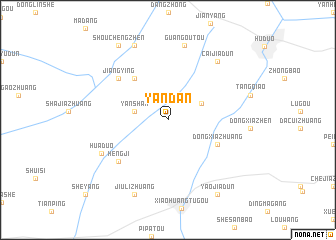 map of Yandan