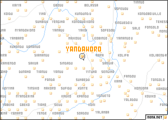 map of Yandaworo