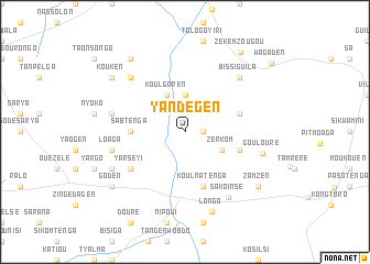map of Yandégen
