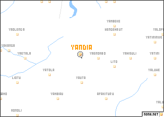 map of Yandia