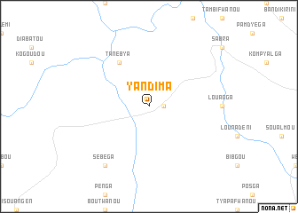 map of Yandima