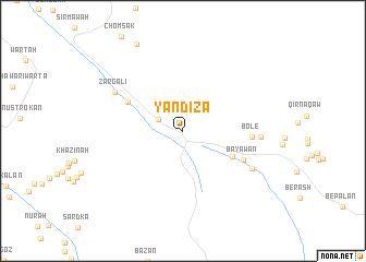 map of Yandiza