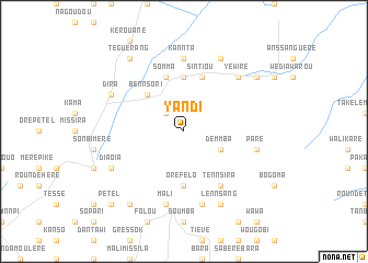 map of Yandi