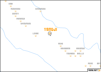 map of Yandji