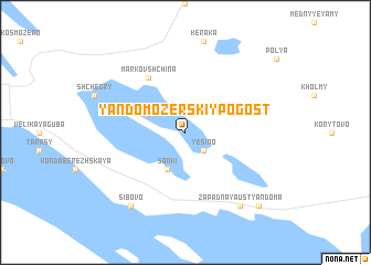 map of Yandomozerskiy Pogost