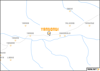 map of Yandondi