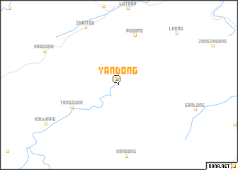 map of Yandong