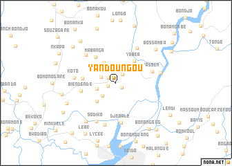 map of Yandoungou