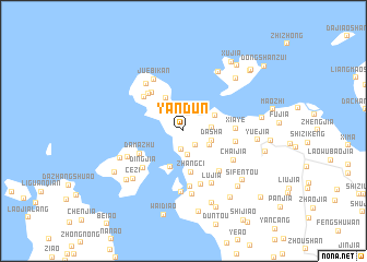 map of Yandun