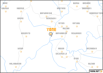 map of Yane