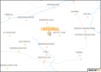 map of Yanga-Aul