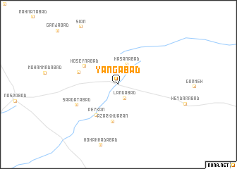 map of Yangābād