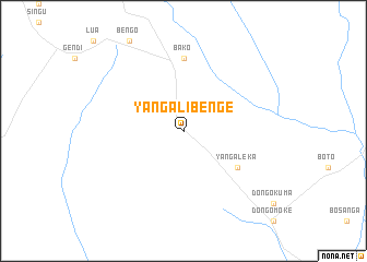 map of Yanga-Libenge