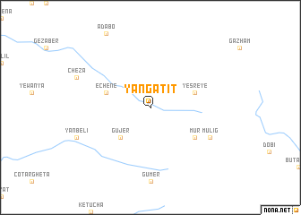 map of Yangatʼitʼ