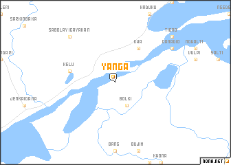 map of Yanga