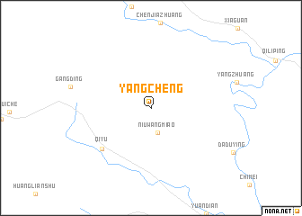map of Yangcheng