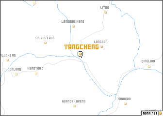 map of Yangcheng