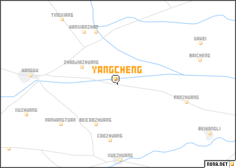 map of Yangcheng