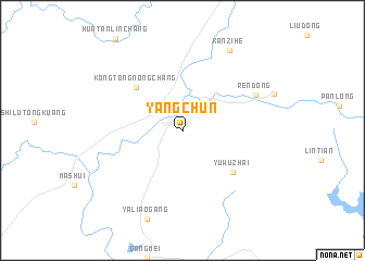 map of Yangchun