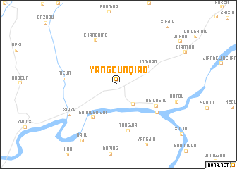 map of Yangcunqiao