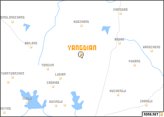 map of Yangdian