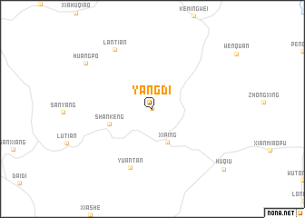 map of Yangdi