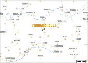 map of Yangdŏgwŏl-li