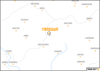 map of Yangdun