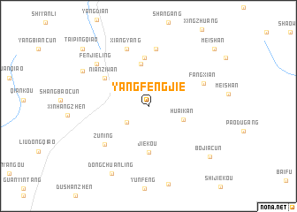 map of Yangfengjie
