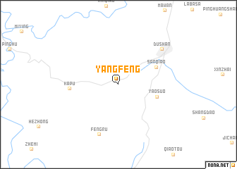 map of Yangfeng