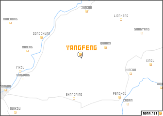 map of Yangfeng