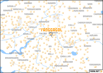 map of Yangga-gol