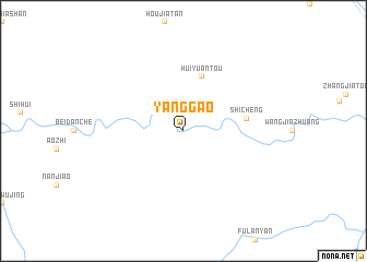 map of Yanggao