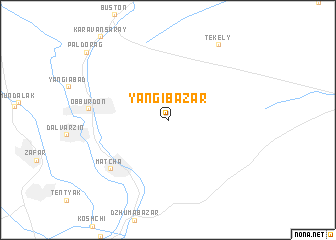 map of Yangibazar