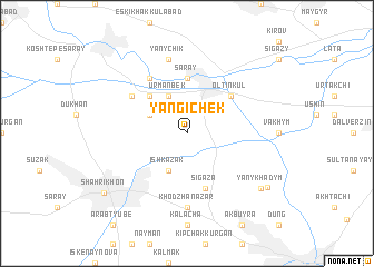 map of Yangi-Chek