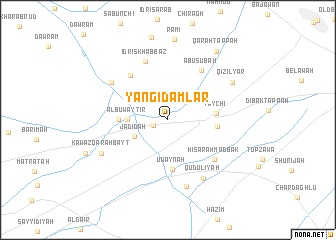 map of Yangī Damlār