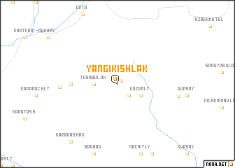 map of Yangi-Kishlak