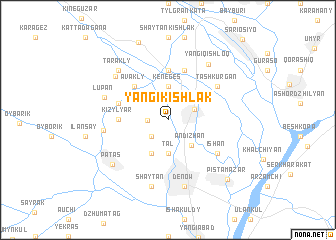 map of Yangi-Kishlak