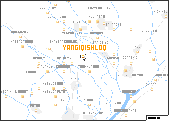 map of Yangiqishloq