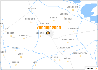 map of Yangiqo‘rg‘on