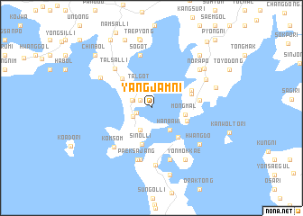 map of Yangjam-ni