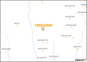 map of Yangjiahe