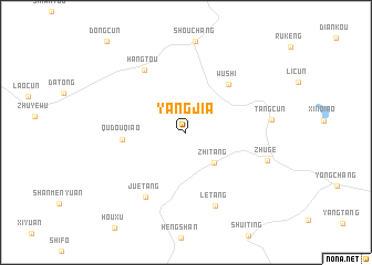 map of Yangjia