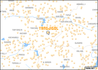 map of Yangji-gol