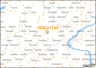 map of Yangjittŭm