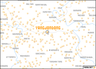 map of Yangjŏn-dong