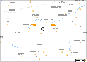 map of Yangjŏng-dong