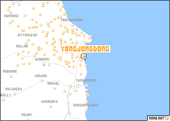 map of Yangjŏng-dong