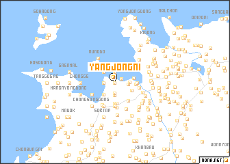 map of Yangjŏng-ni