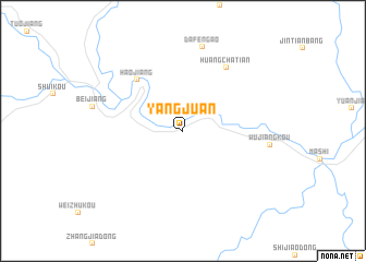 map of Yangjuan